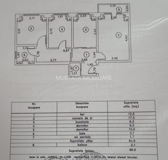 Apartament 3 camere decomandat, zona Obor, etaj 2. - 2