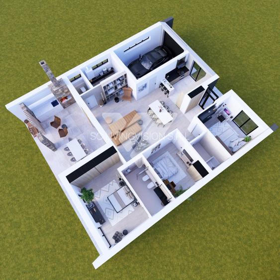 Casa premium single cu 4 camere si teren 593 mp Sura Mica Sibiu - 3