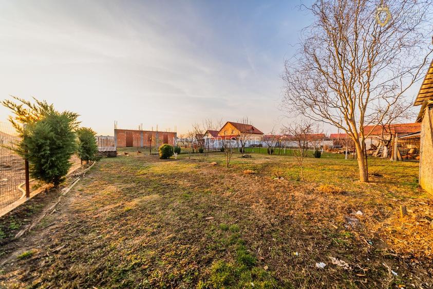 Teren de vanzare cu casa la rosu in Santana - 9