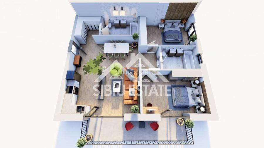 Apartament 3 camere , 87,6 mp utili , Etaj 1 , Finisaje Premium - 3
