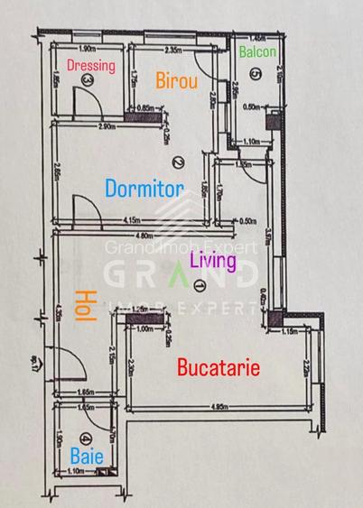 2 CAMERE | BALCON | PARCARE SUBTERANĂ | FLOREȘTI–zona EROILOR/CENTRALĂ - 44