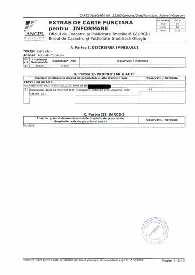 Teren Adunații Copăceni - 2