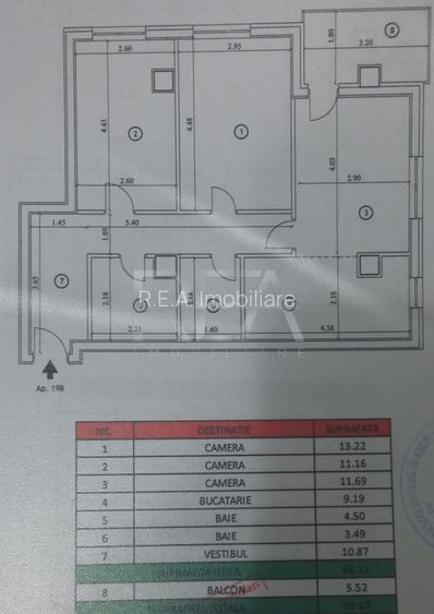 3 camere, Theodor Pallady, decomandat, centrala, et.2, parcare, an 2015  - 14