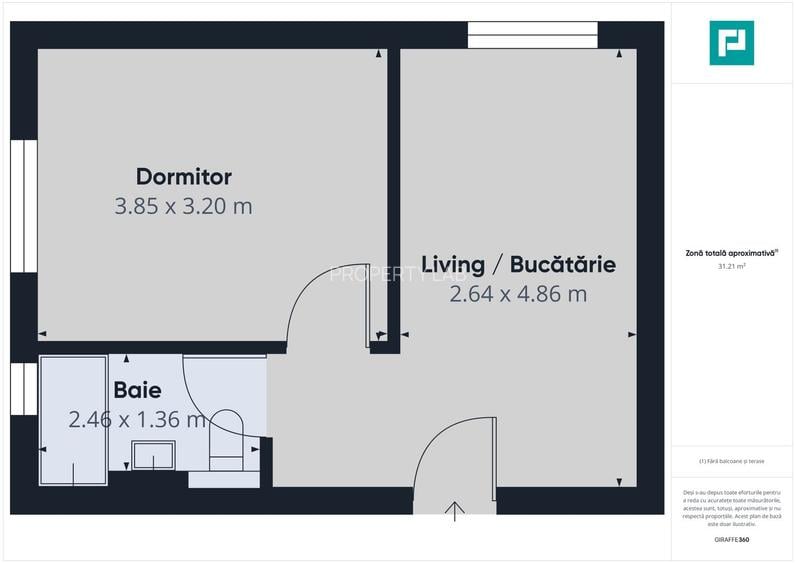 Apartament 1 cameră, zona Torontalului - 5