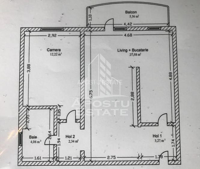 Apartament de vanzare,decomandat,2 camere + parcare, Aradului,Tmisoara - 4