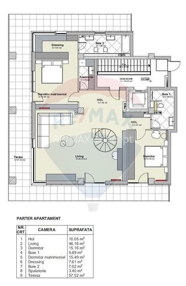 Apartament cu 3 camere de inchiriat in zona Buna Ziua - 11