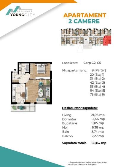 PROMOTIE!! Apartament 2 camere decomandat ,Metrou Berceni (5min) - 6