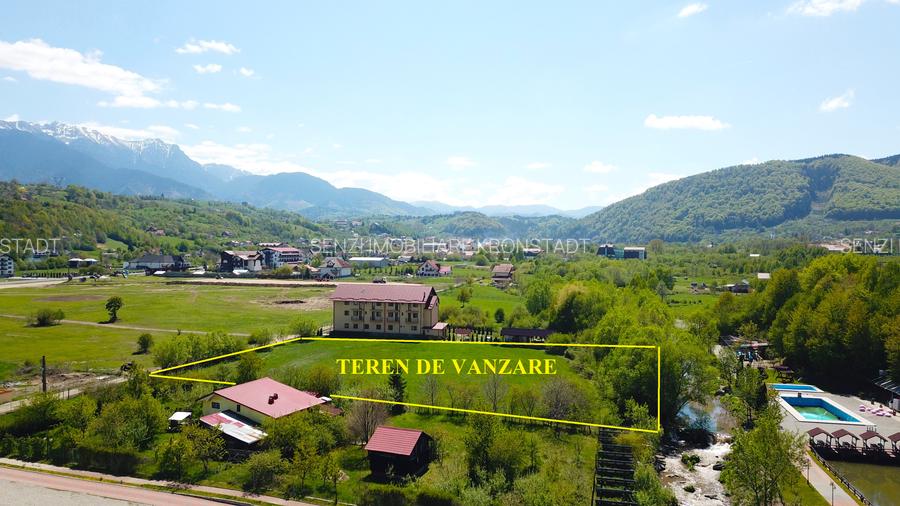 Teren superb in Bran cu parau in spatele lui - 10