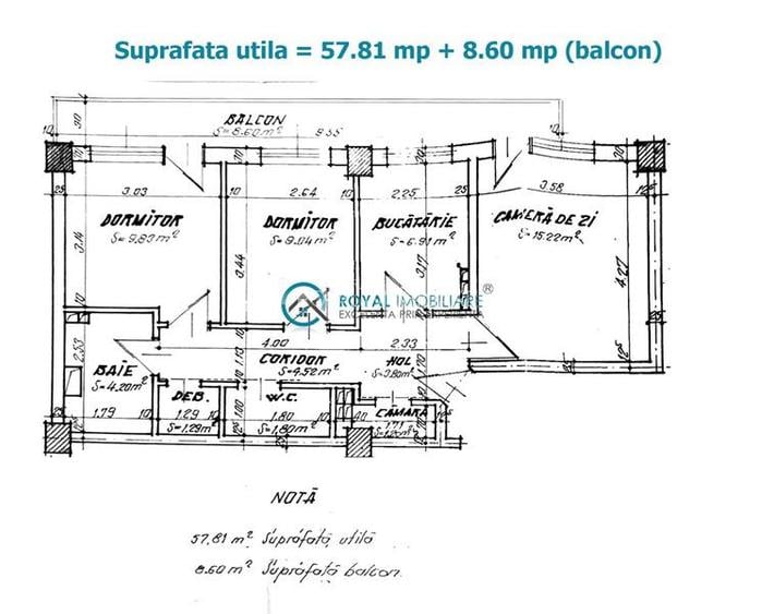 Royal Imobiliare - apartament 3 camere de vanzare in Ploiesti, zona Ultracentral - 12