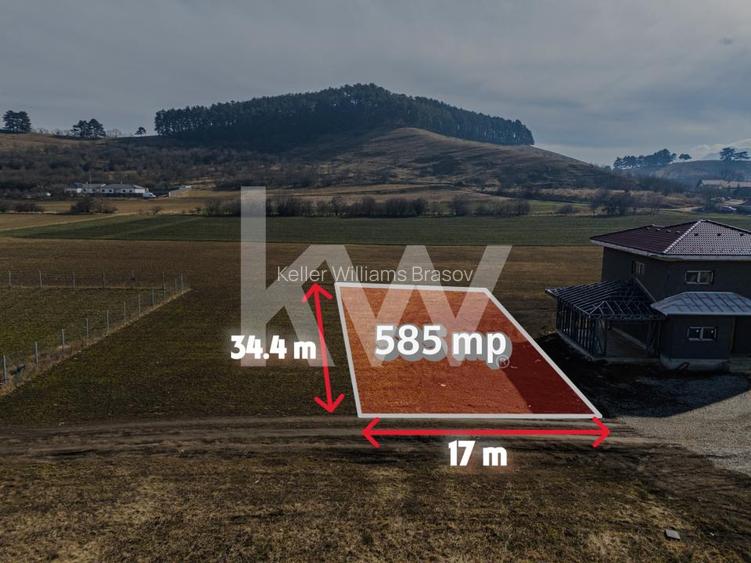 Teren intravilan 585mp Sanpetru, panorama Lempes si padure, Comision 0% - 2