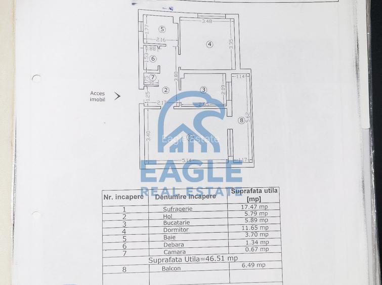 Tomis Nord - 2 Camere decomandat cu balcon pregatit de renovare - 2