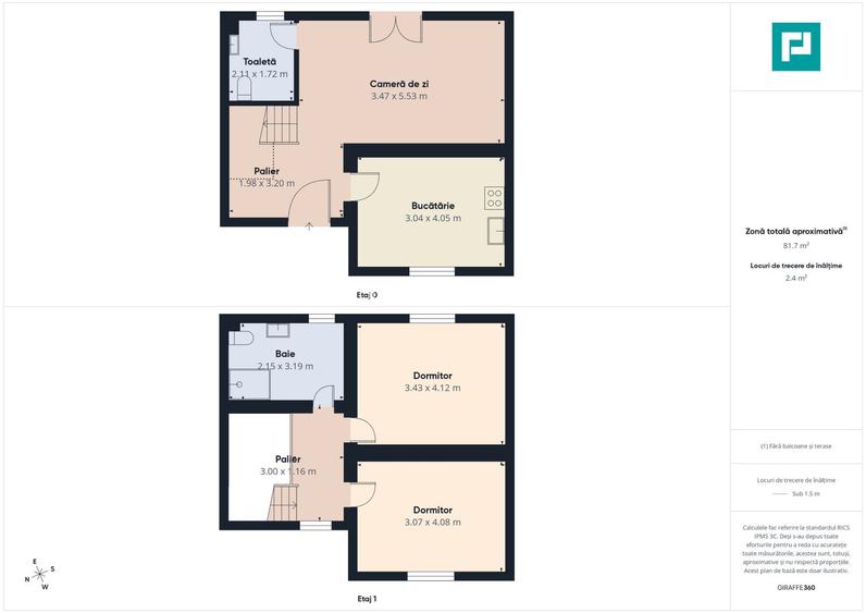 Casă cu 3 camere, P+1–Giarmata - 9