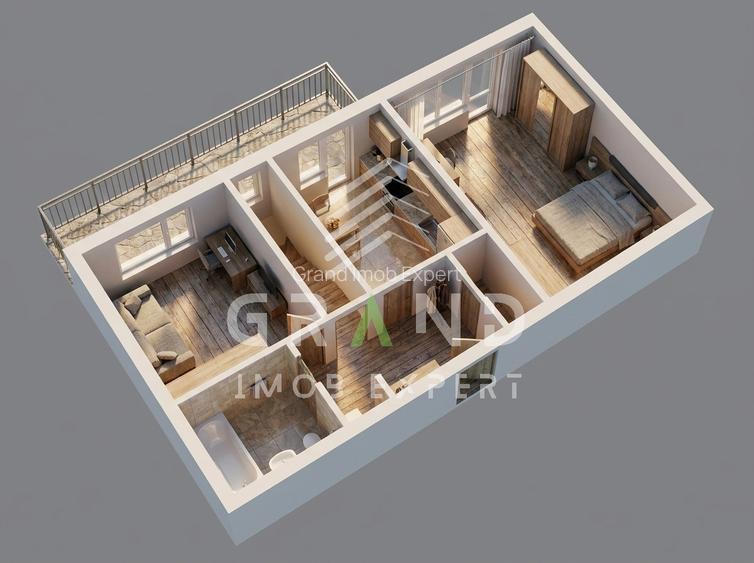 2 camere | Etaj 1 | Balcon 7 mp | Zorilor - 10