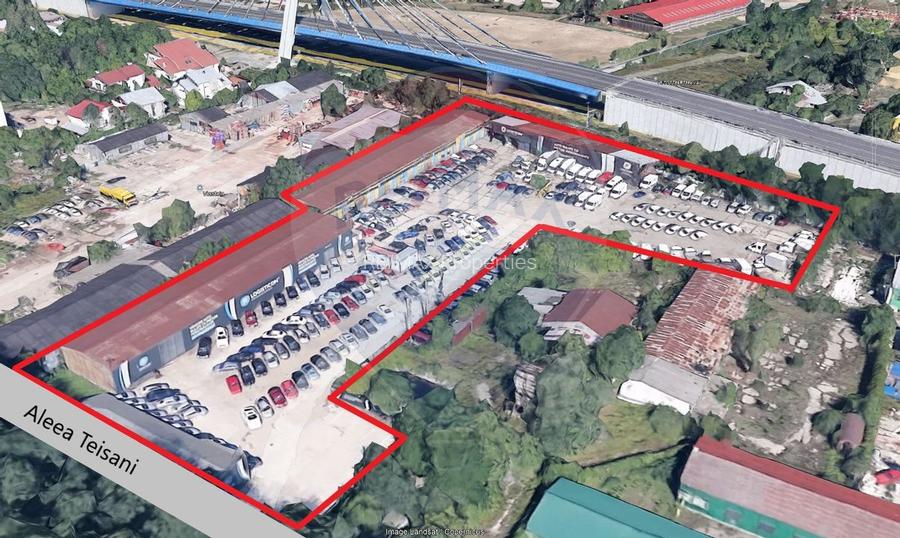 Hale metalice 2180 mp+ teren 9.700 mp – Aleea Teișani, acces  DN1 - 2