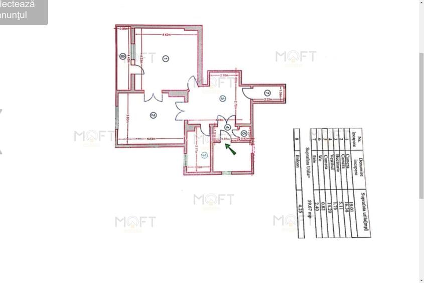 Apartament in || 3 camere zona Unirii || zona linistita de casa - 14