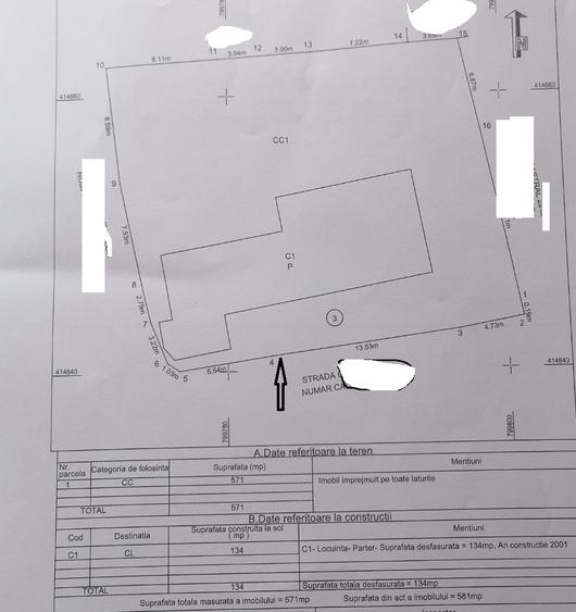 Casă cu teren generos 571 mp – Zonă excelentă și liniștită (Toate utilitățile)--