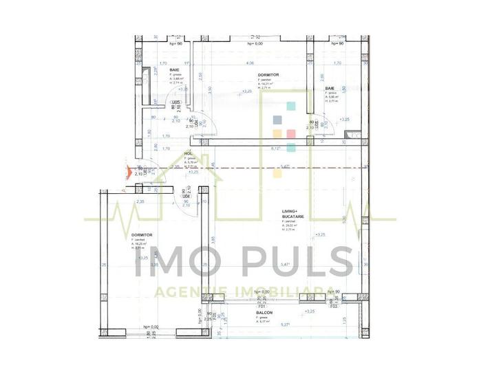 3 Camere. Bloc nou. 2 Bai. Decomandat. Etaj 1 si Etaj 2. - 1