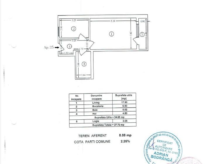 Garsoniera Et. 5/5 Bloc Nou Zona Gorjului - 8
