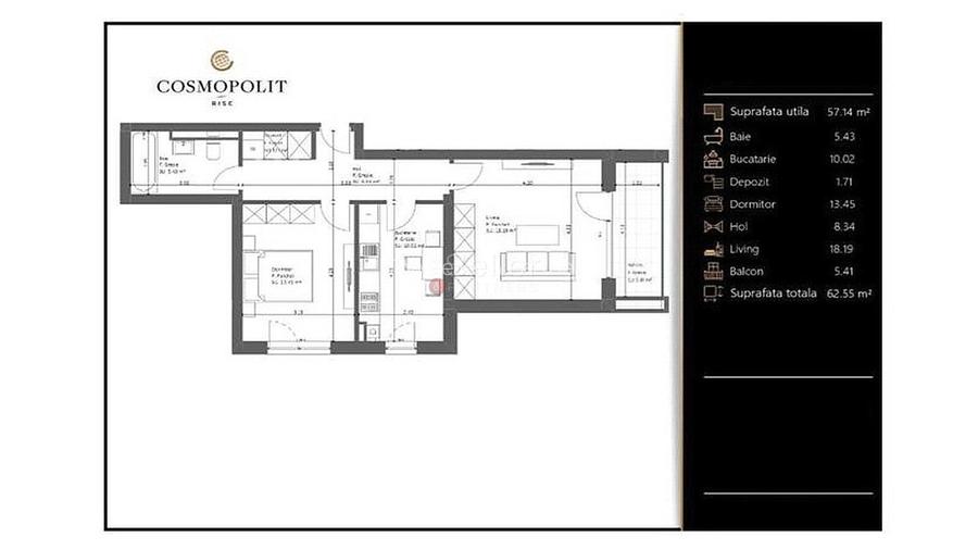 Apartament Finalizat - Cosmopolit Rise - 8