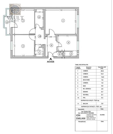 Apartament 3 camere Tei-Teiul Doamnei-Imobil Reabilitat - 1