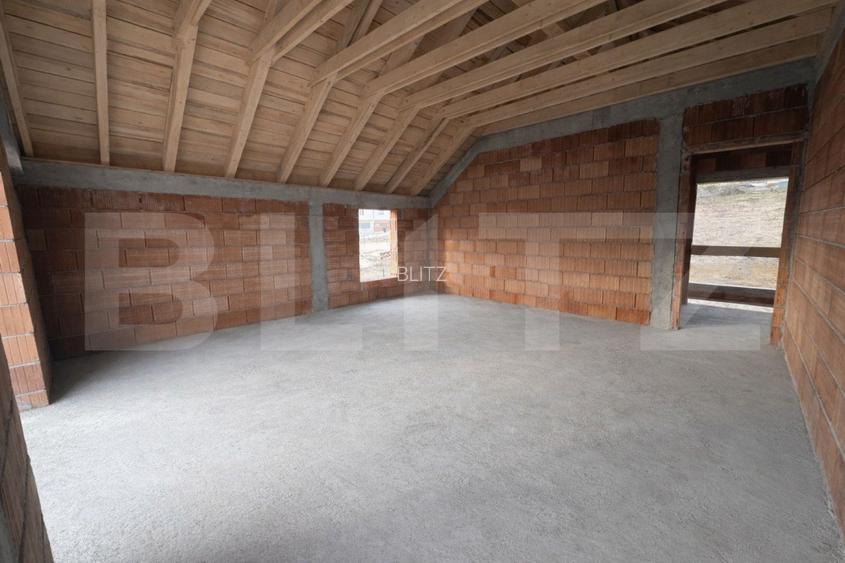 Casa premium semifinisata cu geam panoramic, garaj si teren 786mp - 6