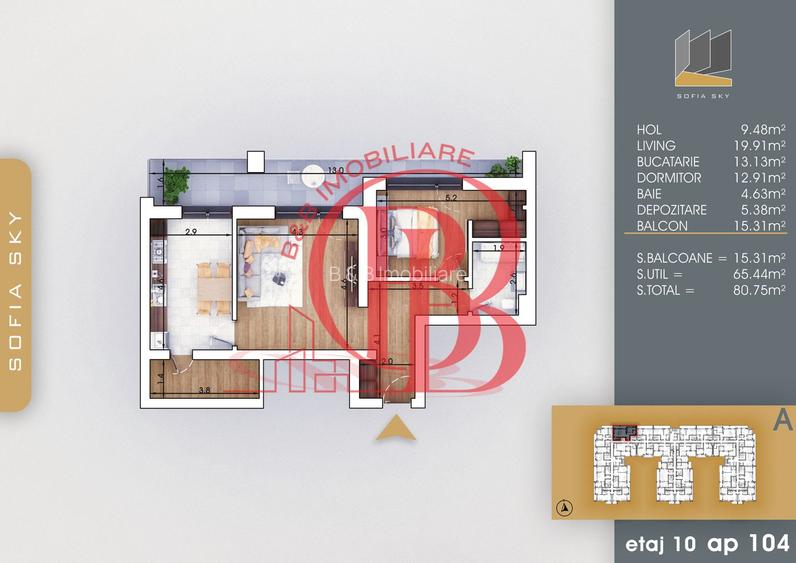 2 camere Bloc Finalizat Incalzire in pardoseala 7 min Metrou - 1