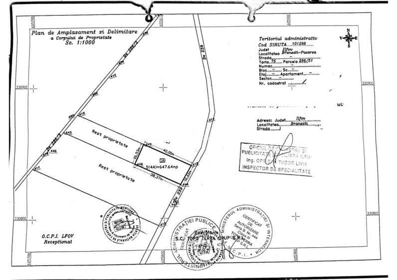 Teren intravilan Branesti- Pasarea - 2