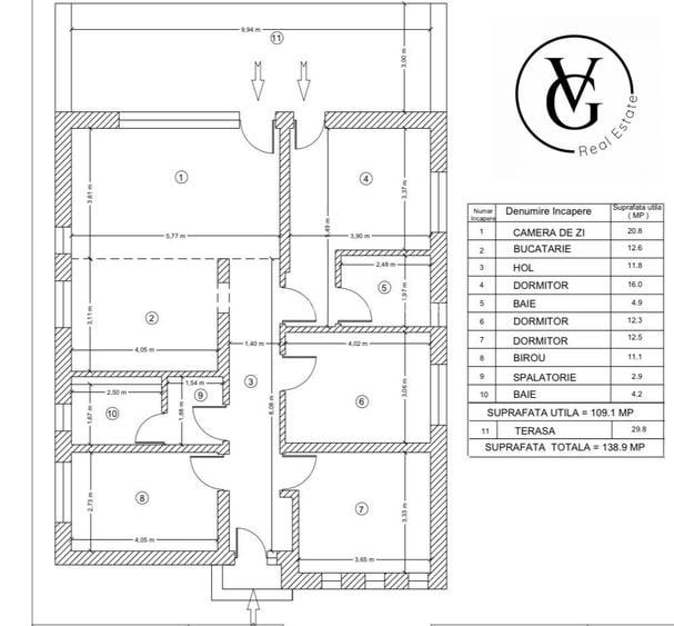 Casa parter individuala 5 camere | Tunari - 10