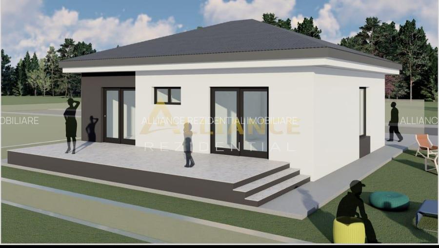 De vanzare casa pe parter - 3 camere, 2 bai, teren 376 mp - 3