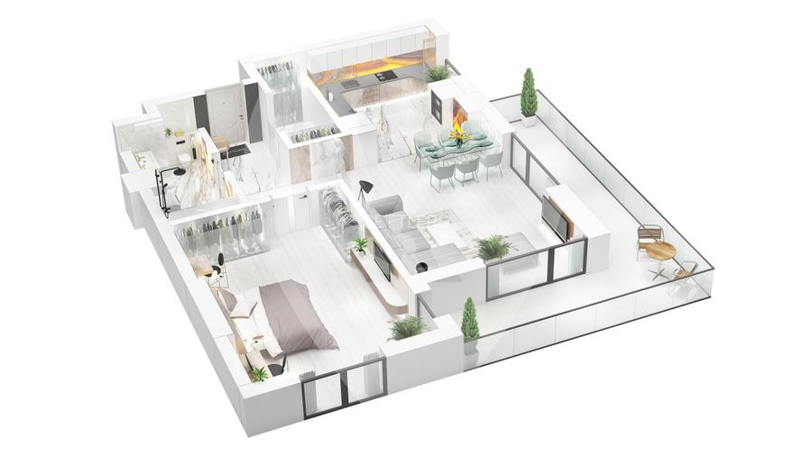 Carpathia Residence- Apartament 2 camere- Open-Space - 12