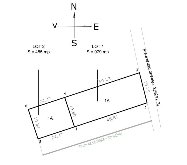 Loturi de teren pentru casă /  P+1+M / 607mp  / Maracineni / Prelungirea Ghencea - 3