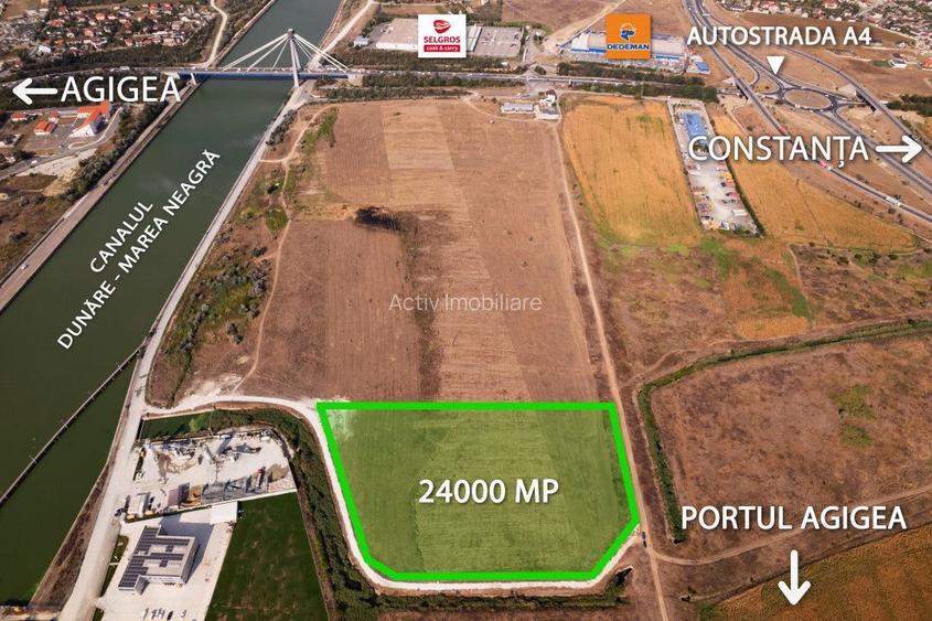 Teren intravilan cu acces rapid la autostrada A4 și la Portul Agigea. - 2