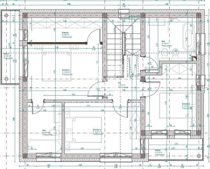 Casa individuala, 119mp, 4 camere, 3 bai, 2 parcari, nZEB, zona Dezmir - 15