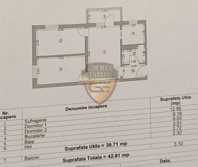 Apartament 3 camere, Inel II Sabroso, et 3/4, 43mp, balcon, centrala gaz, A/C - 11