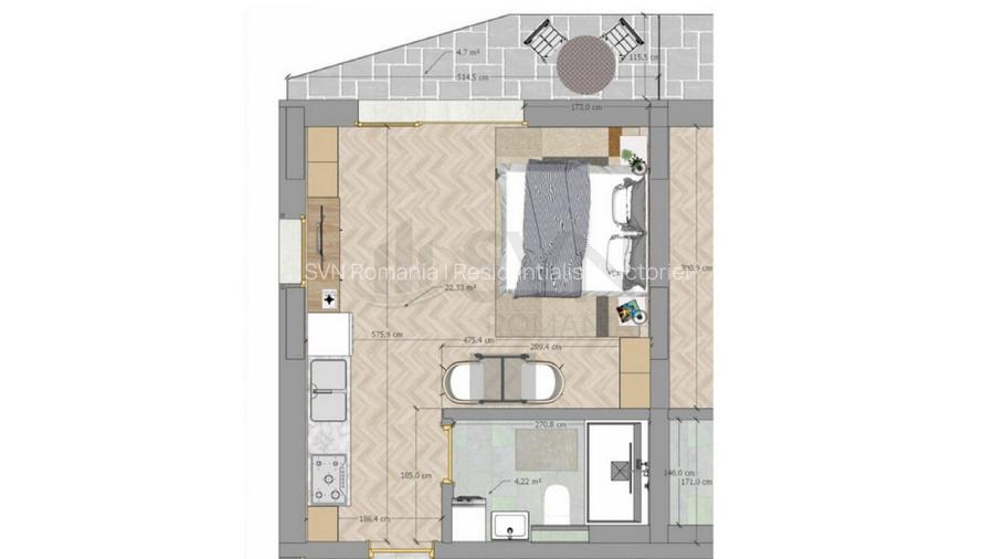 REA1024642 Studio Modern zona Mosilor - 7