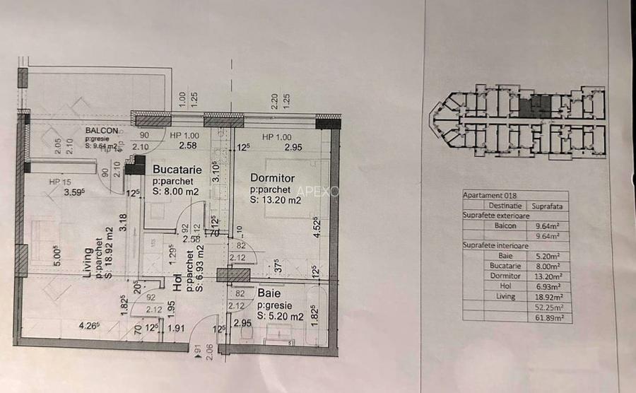 Apartament 2 Camere ( 62MP TOTALI )-Vivamus Residence - 8