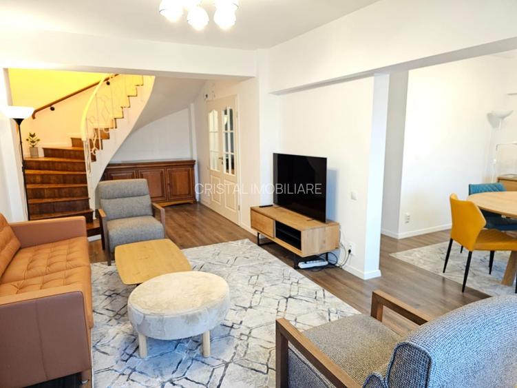 Duplex luxos 3 camere, 130 mp, complet mobilat pretabil birou - 4