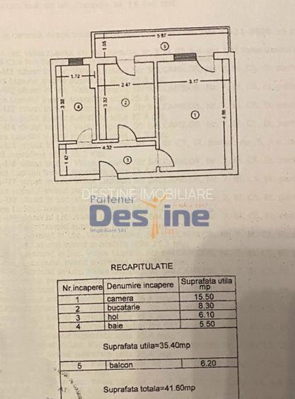 Apartament Valea Lupului 1 CD 35,40mp + balcon si loc parcare intabulat - 10