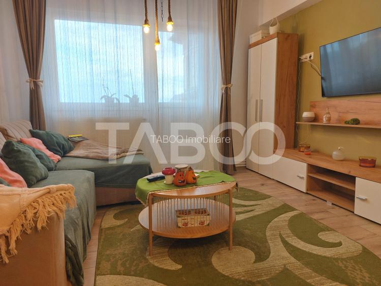 Apartament renovat 66 mp 3 camere 2 bai balcon pivnita Cisnadie - 5