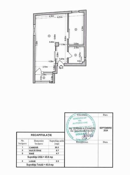 De vanzare Apartament 2 camere Matei Voievod, Central, bloc nou - 8
