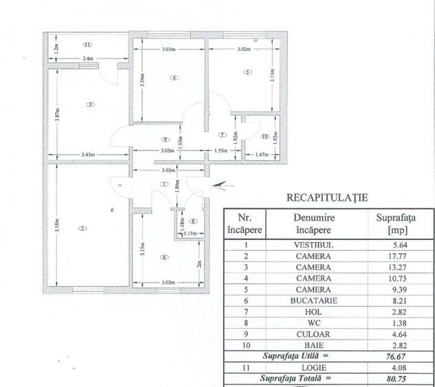 Apartament 4 Camere Drumul Taberei - 13
