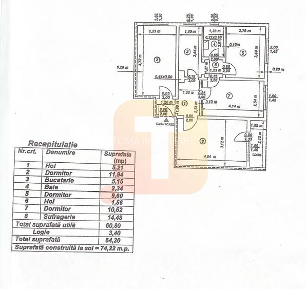 Apartament 4 camere – Mihai Viteazu, Piatra Neamț | Etaj 7/10, vedere panoramică - 11