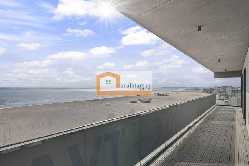 Vedere frontala la Mare, Prima linie, Penthouse tip Duplex, bloc Boutique - 6