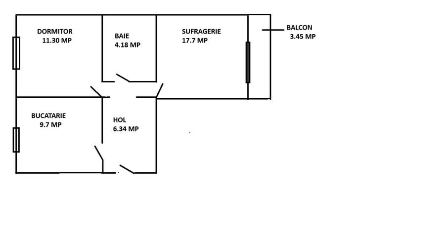 Apartament 2 camere, decomandat, Astra, str. Galaxiei - 8
