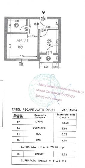 GARSONIERĂ MILITARI RESIDENCE-APEDUCTULUI 26A, vizavi MEGAIMAGE, DECOMANDATĂ - 17