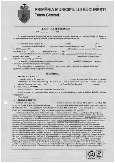 Vanzare teren 304mp ideal constructie rezidentiala S+P+2+3 retras Cotroceni