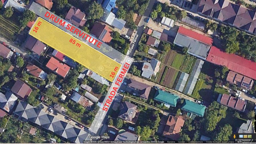 Ofertă Rară: Teren 1.335 mp în Zonă de Case – Vila Premium sau Dezvoltare P+2