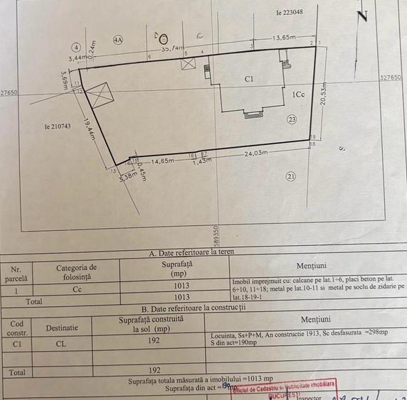 OPORTUNITATE ! Casa cu 1.000 mp teren Ultracentral I Mosilor Dacia