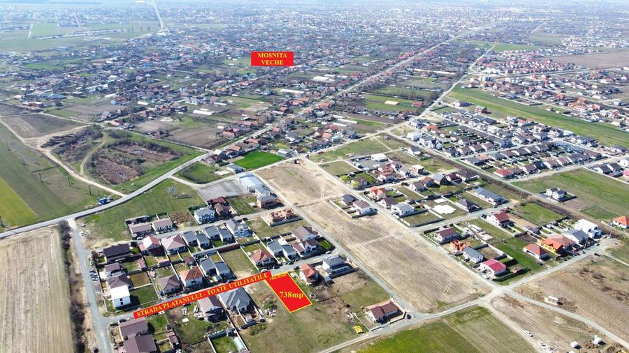 Teren Mosnita Veche | TOATE UTILITATILE | 738mp