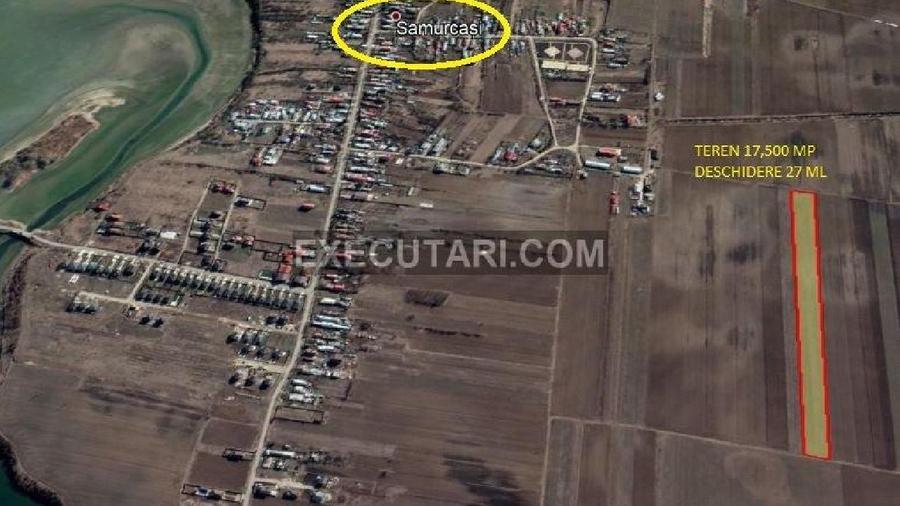 CREVEDIA / SAMURCASI TEREN - 17.500 MP-DESCHIDERE 27 ML- ACCES DIN STR. L